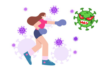 Illustration about viral infectious disease.