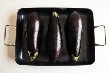 eggplant in the baking dish