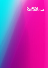 Colorful gradient blur abstract background vector. Bright pink, purple and light blue, aura art shape pattern. Vibrant trendy texture backdrop. Fresh summer color graphic, modern paint illustration.