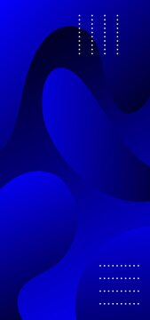 Royal High Blue Wallpaper. Abstract Blue Gradient Wallpaper With Beautiful Fluid Shapes. Abstract Background With Geometric Elements. Best Mobile Wallpaper. 