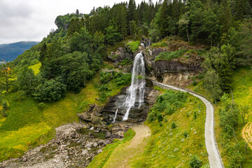 Steinsdalsfossen is a waterfall in Norway.