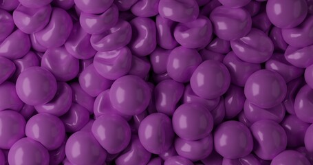 fluffy soft balls magenta