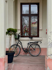 Fototapeta na wymiar bicycle and window
