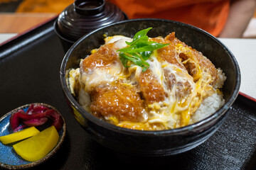 とても美味しい日本のかつ丼