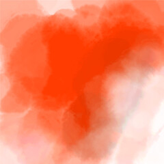 bright red watercolor background. The basis for creating a design. 
