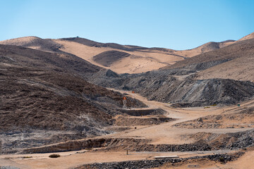 Horizontal view from the lookout point of the San Jose Mine, Chile