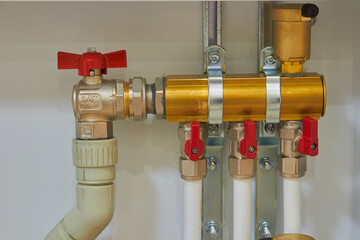 heating collector connecting hot water pipes,Connecting pipe warm water floor to the manifold heating