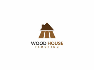 Home flooring logo template, Wood and home concept