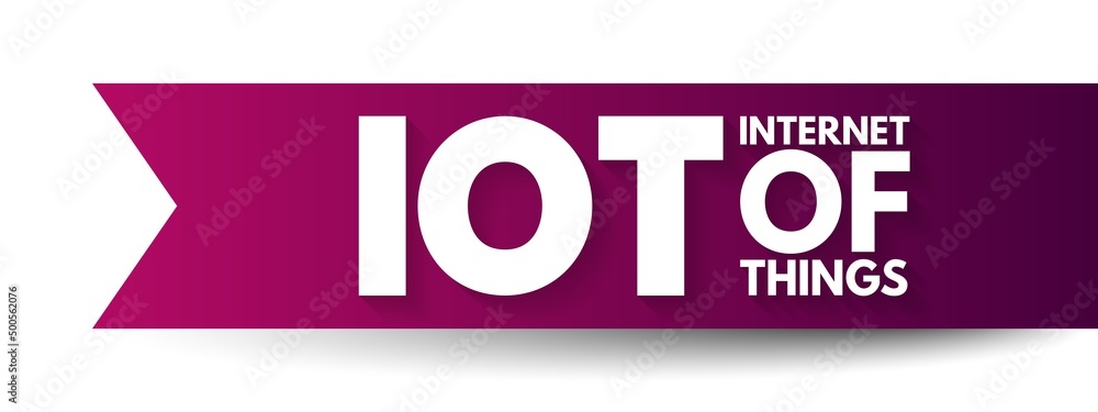 Poster iot internet of things - physical objects that are embedded with sensors, software, and other techno