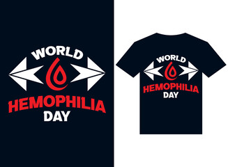 world hemophilia day t-shirt design typography vector illustration files for printing ready