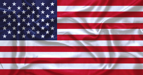 flag USA silk background, silk texture.
