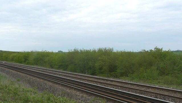 The Flying Scotsman in full steam with passengers. Good audio