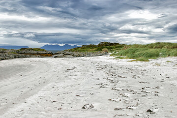 Beach at Portnaluchaig Near Morar on the West Coast of Scotland