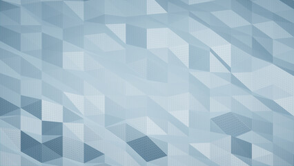 Light blue triangular background wih dots pattern