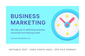 Business marketing banner template
