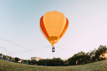 air balloon summer day