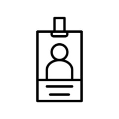 id card new icon vector simple