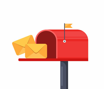 Open mailbox with letter (clipping path included) Stock Photo by ©panama555  89598736