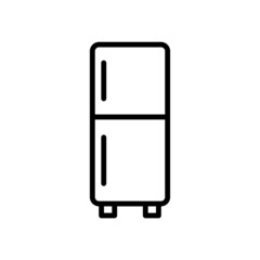 refrigerator new icon simple vector