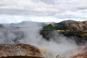 Icelandic Highland, volcanic landscape