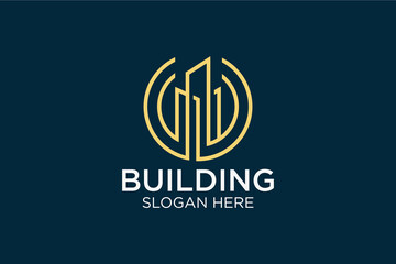 logo design minimalist building template