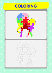 This page has been prepared to improve children's drawing and coloring activities with unicorns.