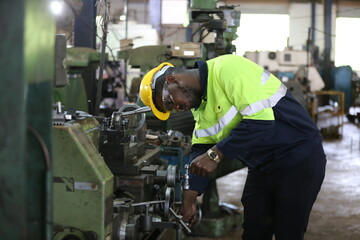welder at work in factory
