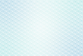 夏・波・背景・和・青海波・手書き・模様・お中元