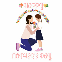 Happy Mother's Day greeting card.