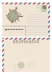 Vintage travel envelope - 500580029