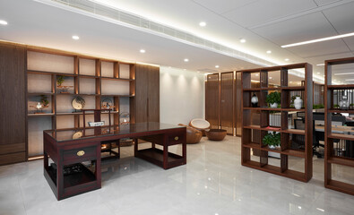 Modern Chinese style office interiors