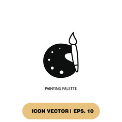 painting palette icons  symbol vector elements for infographic web