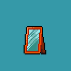 photo frame in pixel art style