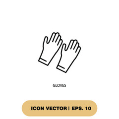 gloves icons  symbol vector elements for infographic web