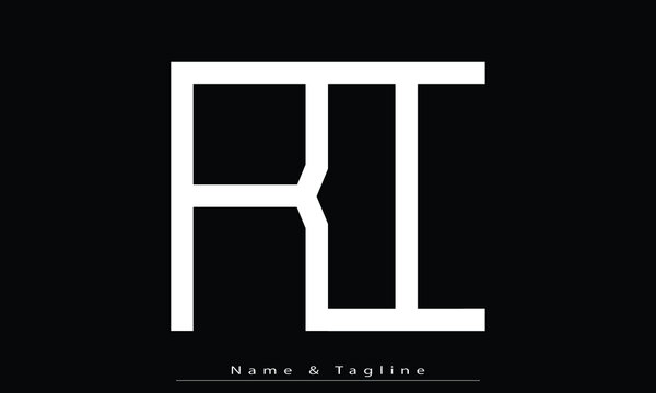 recommend clip art: Alphabet letters Initials Monogram logo RI , IR