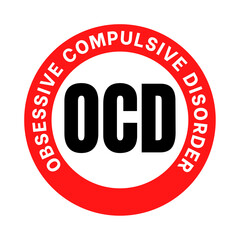 OCD obsessive compulsive disorder symbol icon