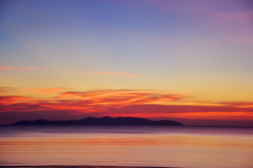 Soft focus blurred sky sunset twilight times for background