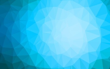 Obraz premium Light BLUE vector abstract polygonal texture.