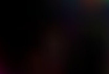Dark Black vector blurred shine abstract template.
