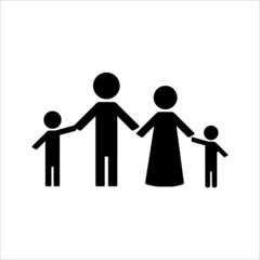 Family icon vector illustration symbol