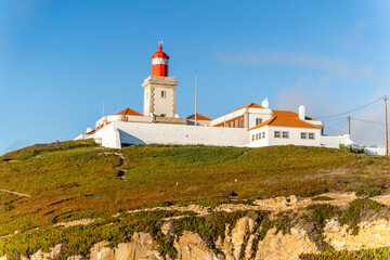 Lighthouse at Cabo da Roca in Portugal. The westernmost point of europe