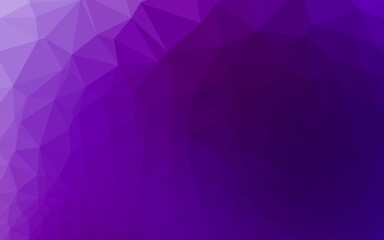 Obraz premium Dark Purple vector triangle mosaic cover.