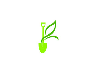 green leaves garden logo