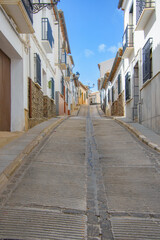 Fototapeta na wymiar Architecture of the Old Town of Antequera in Andalusia, Spain