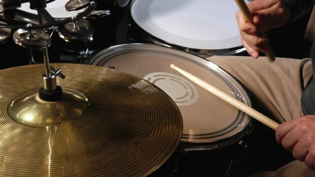 The sound of the drums