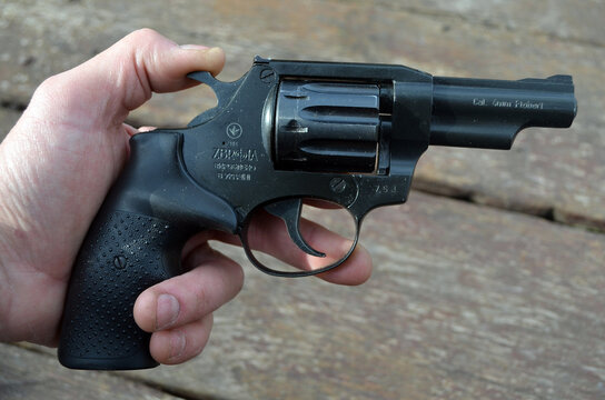 Sport revolver 4-mm caliber (Flobert) Snipe-3 in Kiev,Ukraine. April 21, 2022.