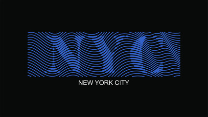 NY city Brooklyn typography tee shirt design graphic print © V_Arts