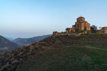 Fototapeta na wymiar Jvari Monastery is the georgian orthodox monastery located near Mtskheta