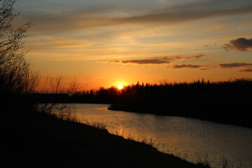 Spring Sunset, Pylypow Wetlands, Edmonton, Alberta