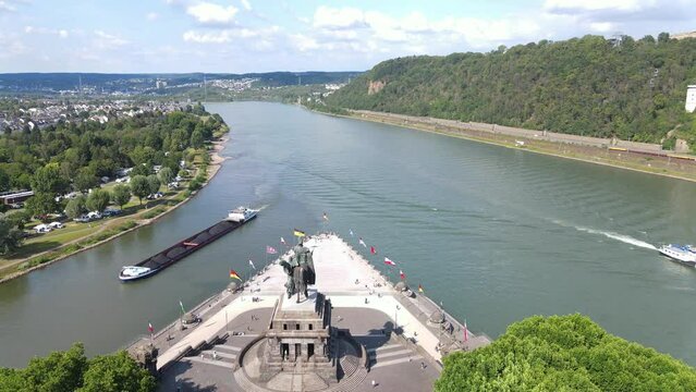 koblenz deutsches Eck germany